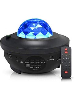 Bluetooth Night Projector Light With Remote Black/Blue