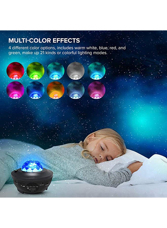 Cool Baby - Bluetooth Night Projector Light With Remote Black/Blue - Image 1