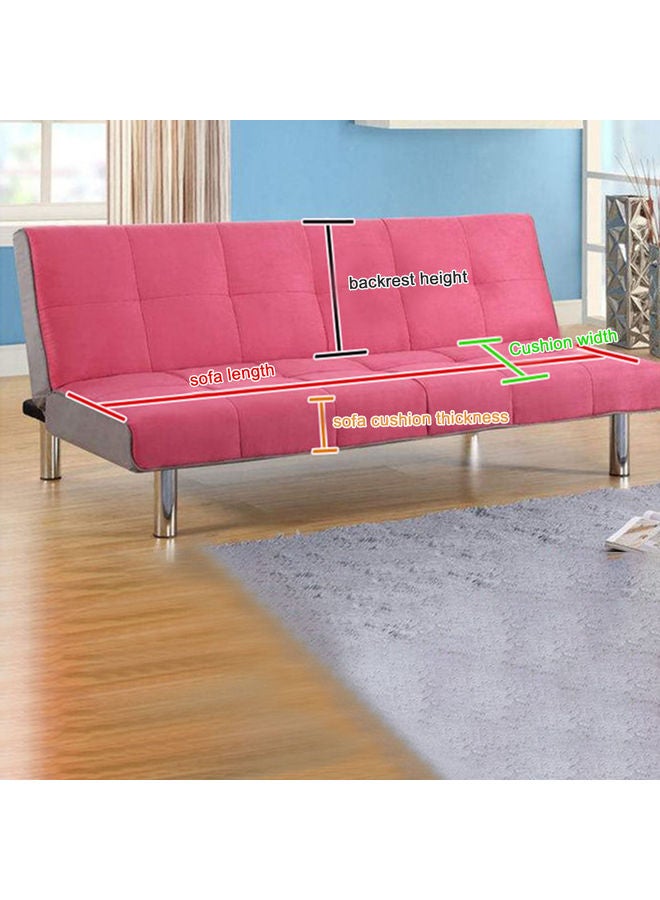 Plush Fabric Fold Armless Sofa Bed Cover Folding Seat Slipcover Thicker Covers Bench Couch Protector blue 31*31*31cm  - Image 2