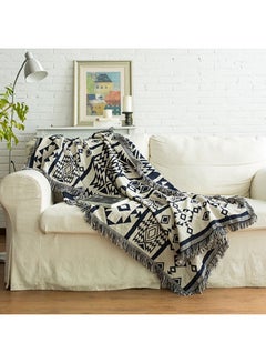 Generic Multifunction Throw Blanket Sofa Cover Full Dust Cover Cushion Slipcover Cobertor for Sofa Bed Travel Supplies Multicolored 90x90cm  - Image 2