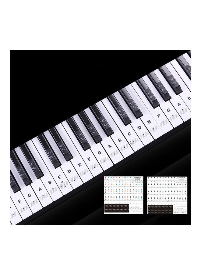 Generic Transparent And Electronic Piano Keyboard Sticker With 88 Keys - Image 1
