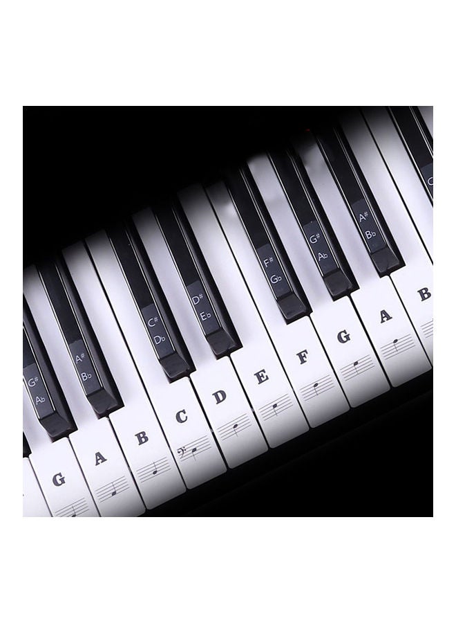 Generic Transparent And Electronic Piano Keyboard Sticker With 88 Keys - Image 3