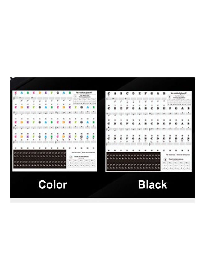 Generic Transparent And Electronic Piano Keyboard Sticker With 88 Keys - Image 4