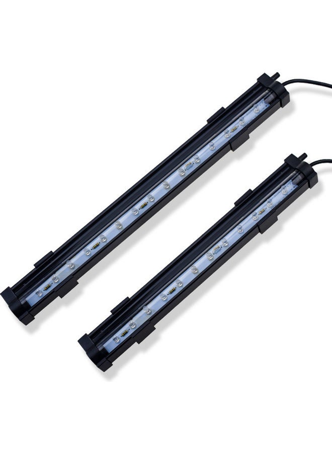 مصباح LED بـ7 ألوان متغيرة لحوض السمك مزود بفقاعات إضاءة غاطسة أسود 27*27*27سم - Image 4