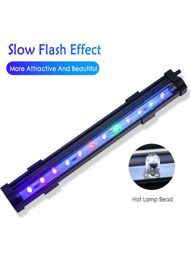 Generic - LED 7 Colors Change Aquarium Light Fish Bowl Submersible Light Air Bubble Lamp black 26*26*26cm - Image 1