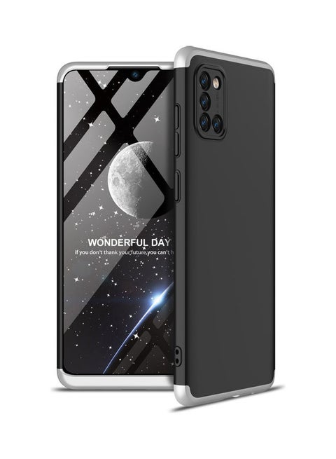 Protective Case Cover For Samsung A31 Silver/Black