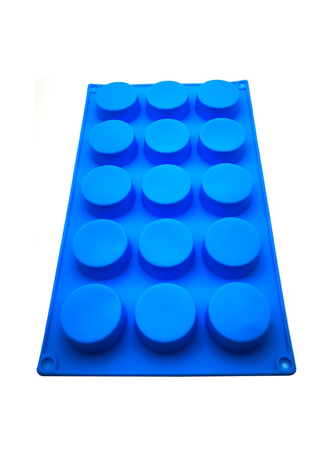 asmat 15-Cavity Silicone Baking Mould Blue 28.5x17cm 