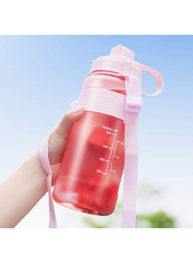 Beauenty Plastic Water Bottle Pink 23.9x8.6cm - Image 3