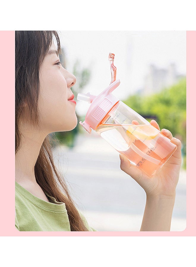 Beauenty Plastic Water Bottle Pink 17.7cm - Image 4