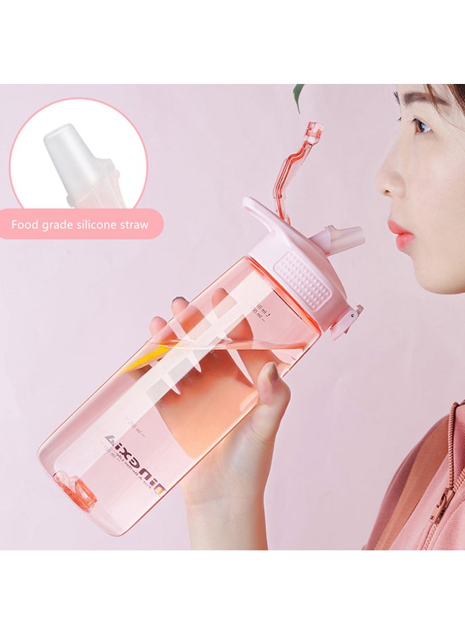 Beauenty Plastic Water Bottle Pink 17.7cm - Image 2