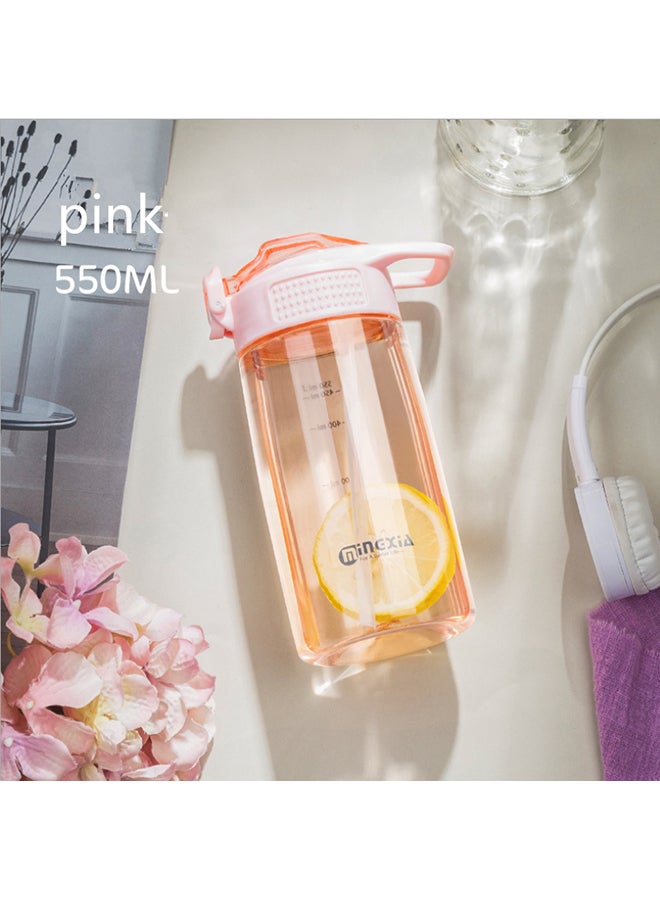 Beauenty Plastic Water Bottle Pink 17.7cm - Image 5