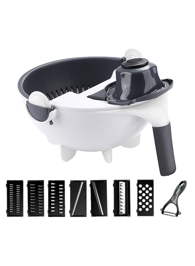 قطاعة للخضراوات واللحم أسود/ أبيض 23 x 13.5 x 23سم