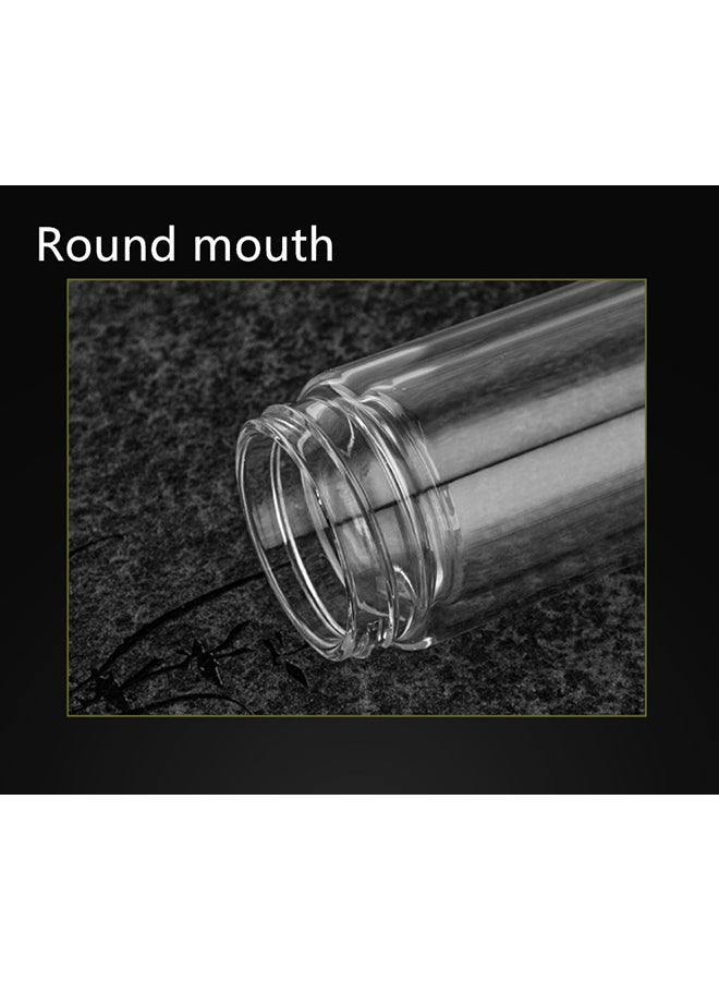 بيوينتي قنينة ماء زجاجية شفاف/ أحمر 22.7سم - Image 5