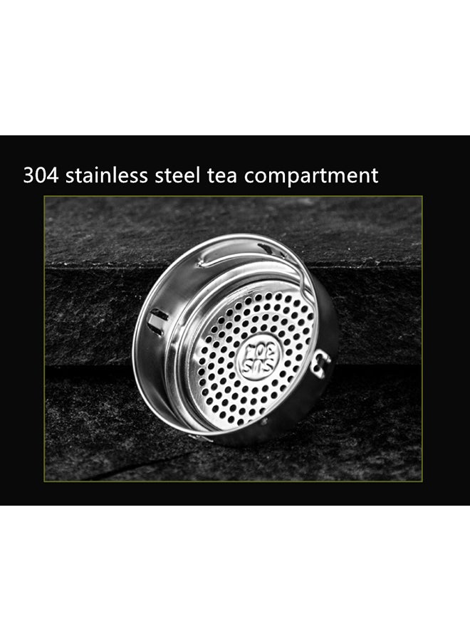 بيوينتي قنينة ماء زجاجية شفاف/ فضي 22.7سم - Image 5