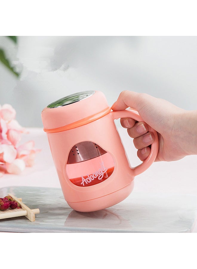 Beauenty Tea Separation Creative Mug Pink/Silver/Clear  - Image 2