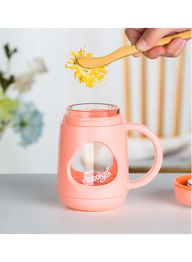 Beauenty Tea Separation Creative Mug Pink/Silver/Clear  - Image 3