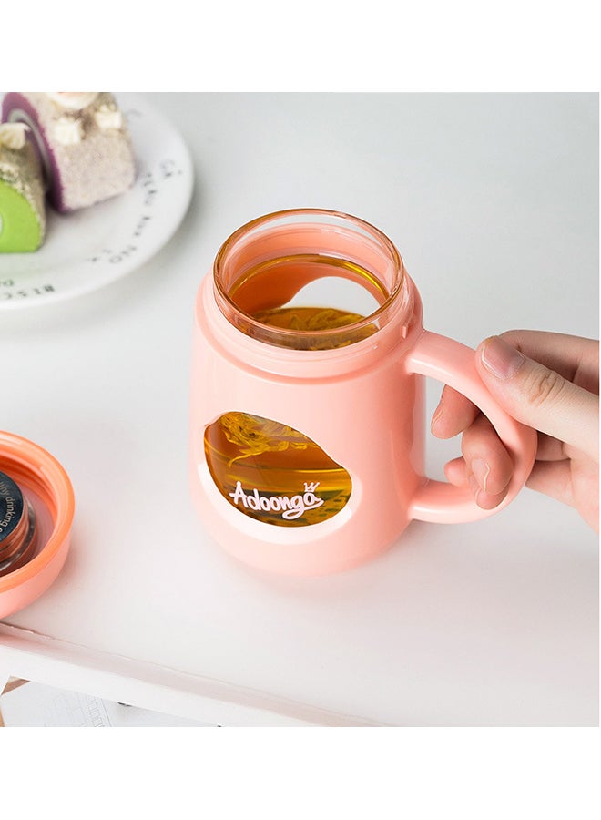 Beauenty Tea Separation Creative Mug Pink/Silver/Clear  - Image 4