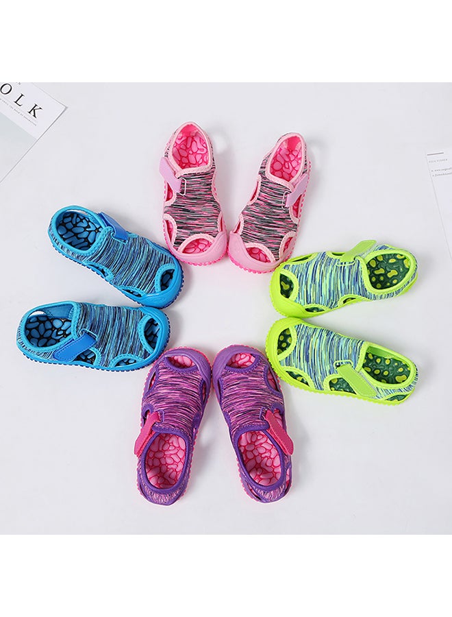 Generic Kids Summer Camouflage Non-Slip Soft Soled Flat Shoes Closed Toe Beach Sandals Camouflage Purple*  - Image 3