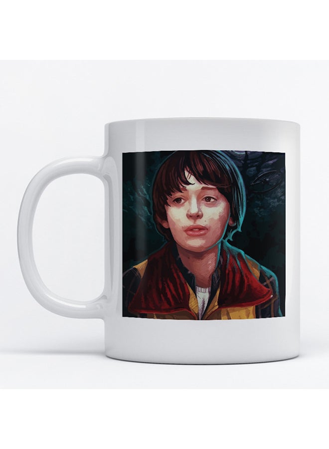 Atiq Stranger Things Printed Mug White/Brown/Black