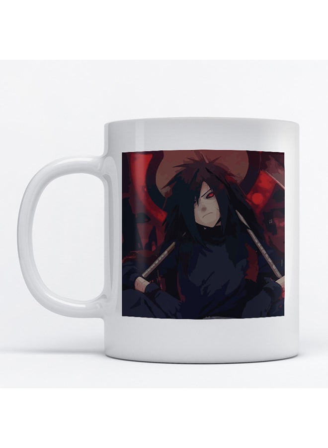 Naruto Anime Printed Mug White/Black/Red 9.2x7.7cm