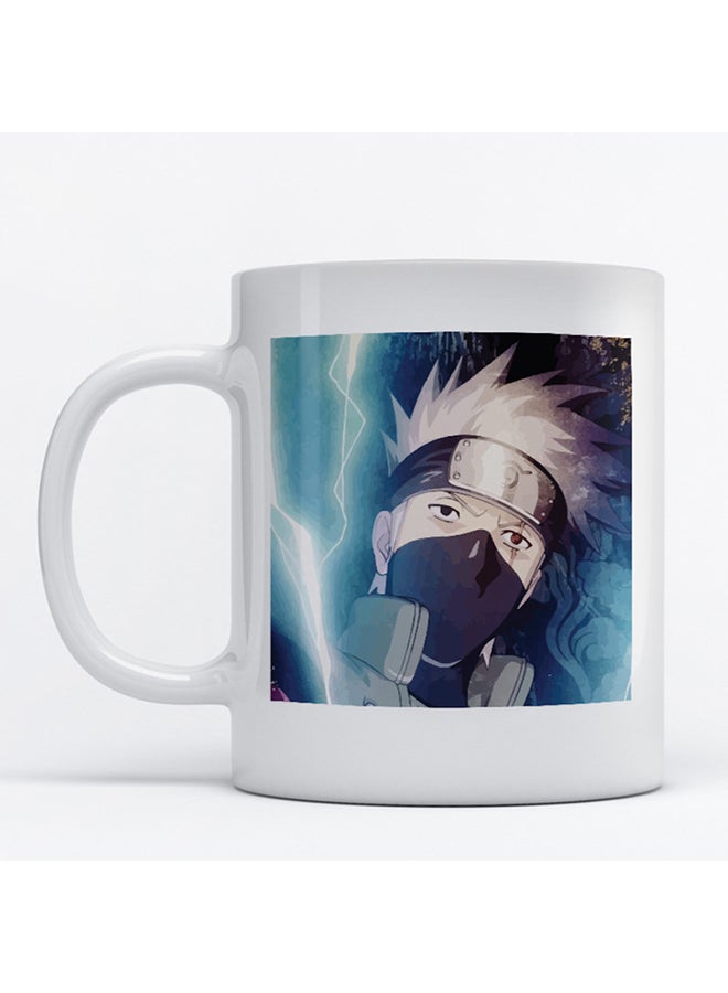 Atiq Naruto Anime Printed Mug White/Blue/Grey