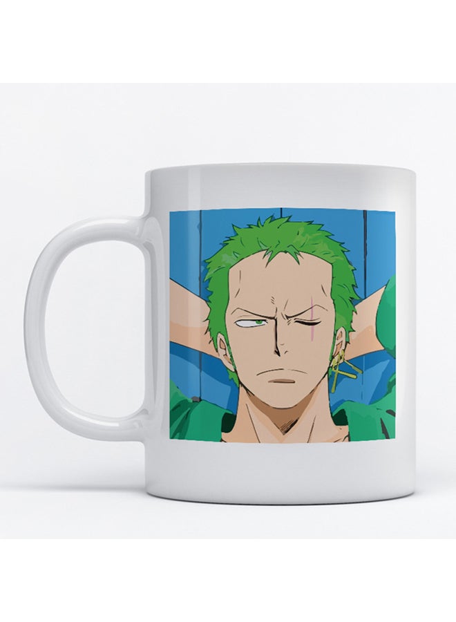Atiq Naruto Anime Printed Mug White/Green/Blue