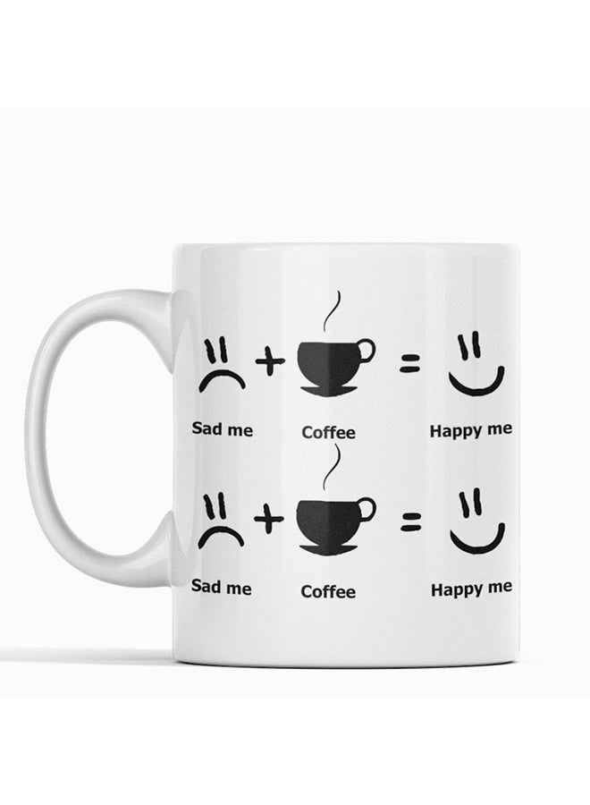 Atiq Printed Coffee Mug White/Black