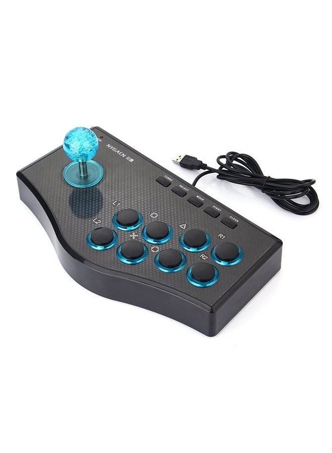 3 In 1 USB Wired Game Controller Arcade Fighting Joystick Stick Gaming Console