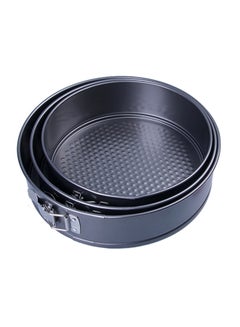 Badraig 3-Piece Non-Stick Cake Pan Black 22x7, 24x7, 26x7cm  - Image 1