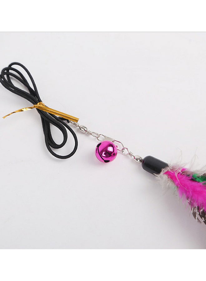 Generic 2-Piece Feather Cat Toys Multicolour 48cm  - Image 3