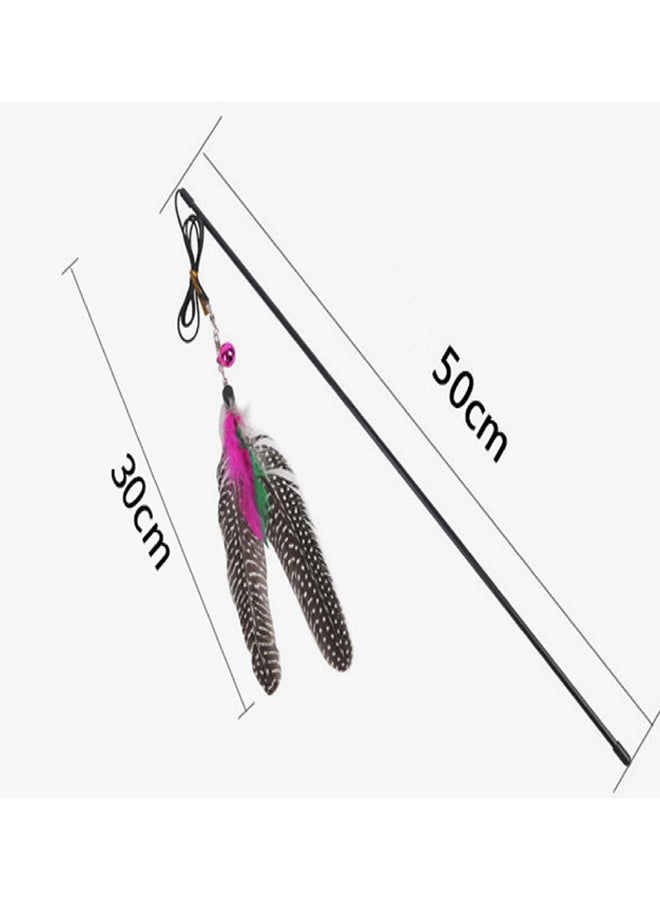 Generic 2-Piece Feather Cat Toys Multicolour 48cm  - Image 2