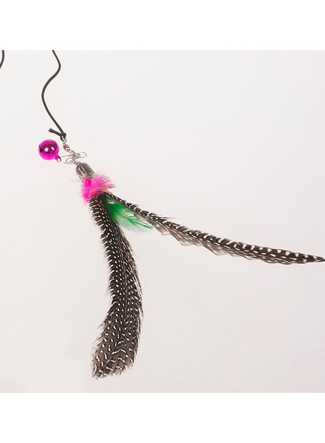 Generic 2-Piece Feather Cat Toys Multicolour 48cm  - Image 4