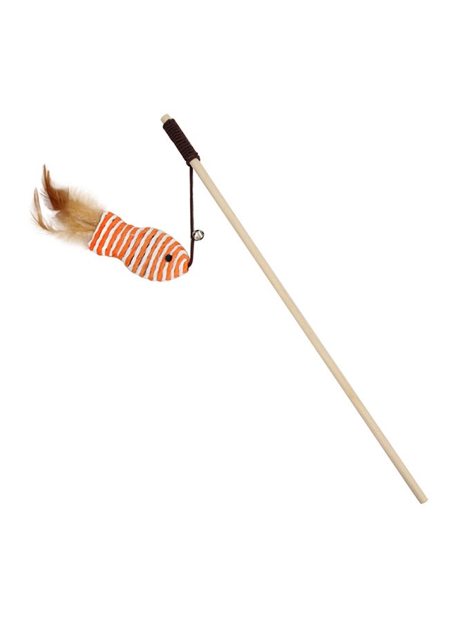 Generic Wooden Stick Funny Cat Stick Orange 40cm  - Image 1