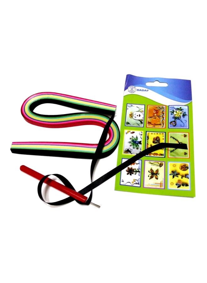 Sadaf - Paper Ribbons Black/Green/Yellow - Image 1