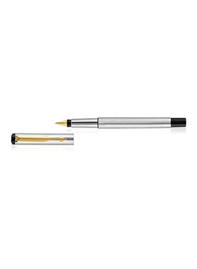 PARKER 2-Piece Stainless Steel Trim Fountain Pen Gift Set Silver/Gold - Image 3