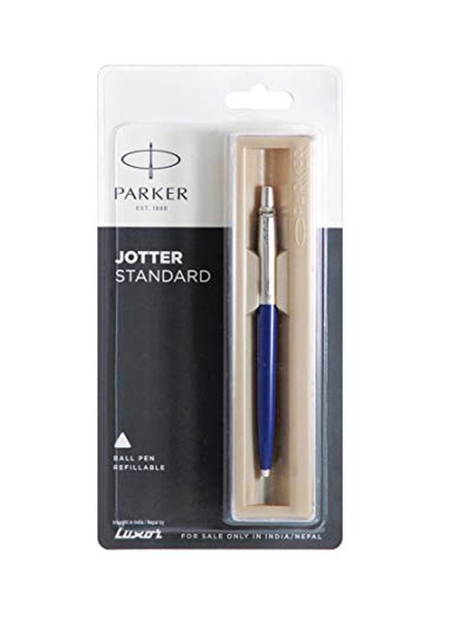 PARKER Jotter Standard Ballpoint Pen Blue/Silver - Image 2
