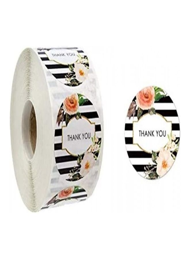 بريميفي بكرة ملصقات بعبارة "Thank You" من 500 قطعة . متعدد الألوان - Image 2