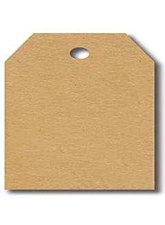 Premify 300-Piece Kraft Labels Stickers Roll Tag Brown/White  - Image 3