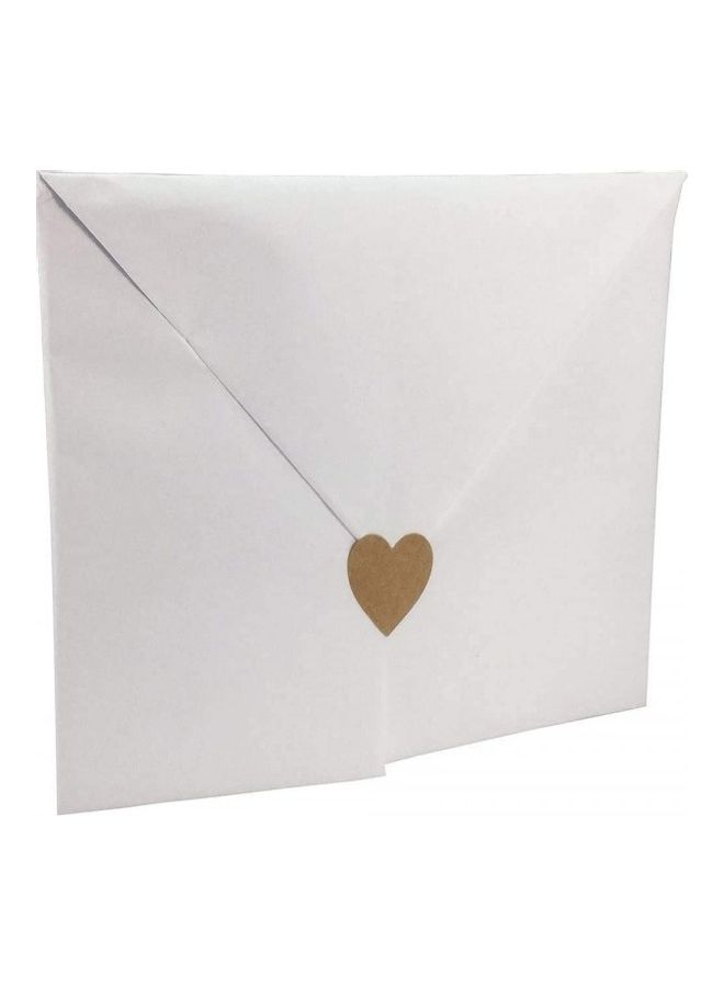 Premify 300-Piece Kraft Labels Stickers Roll Brown/White - Image 3