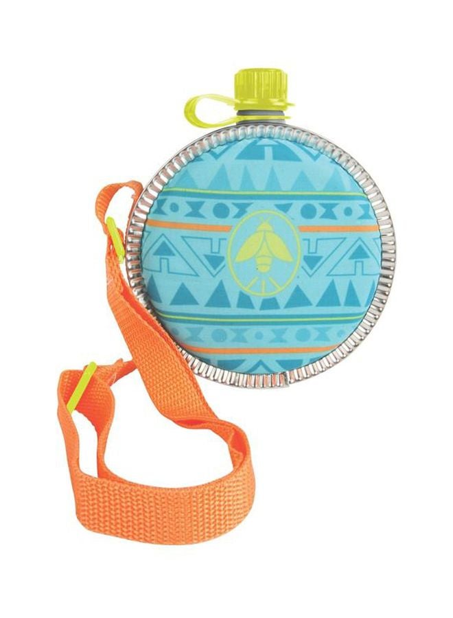 Coleman - Water Bottle With Shoulder Strap Blue/Yellow/Silver 700ml - Image 1
