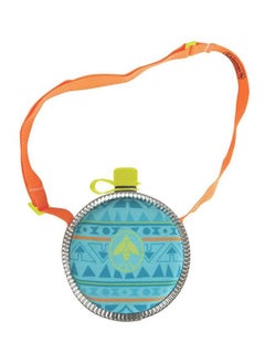 Water Bottle With Shoulder Strap Blue/Yellow/Silver 700ml