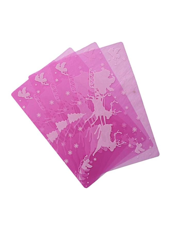 Kuber Industries 3-Piece Printed Refrigerator Drawer Mat Set Purple 44x1x30cm - Image 1