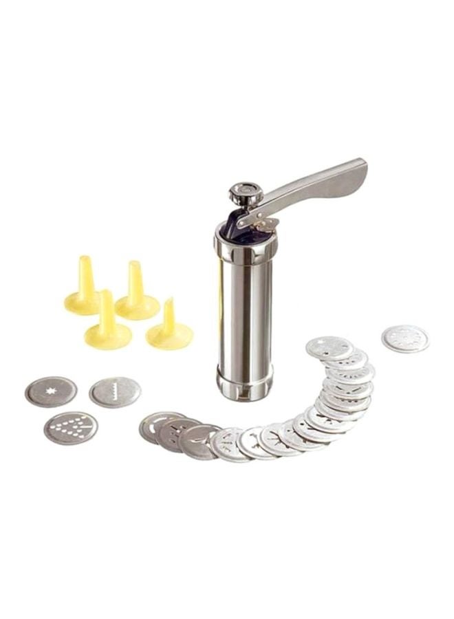 25-Piece Cookie Maker Set Silver 20.5x5.4cm - Image 1