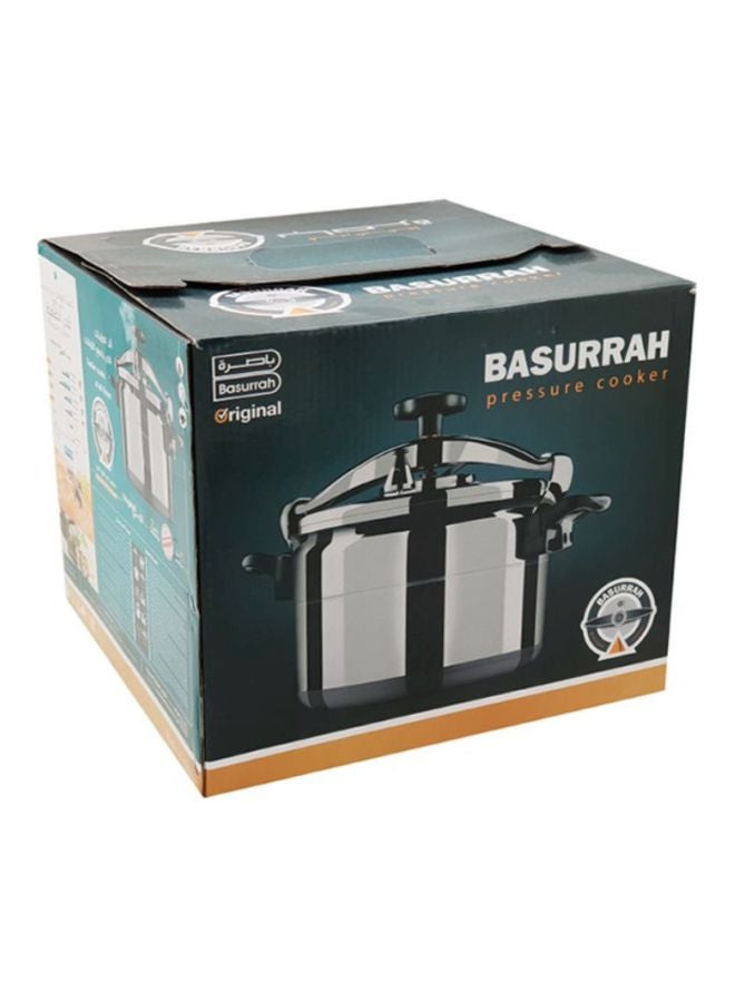 BASURRAH Aluminium Pressure Cooker 7L Silver 7Liters - Image 4