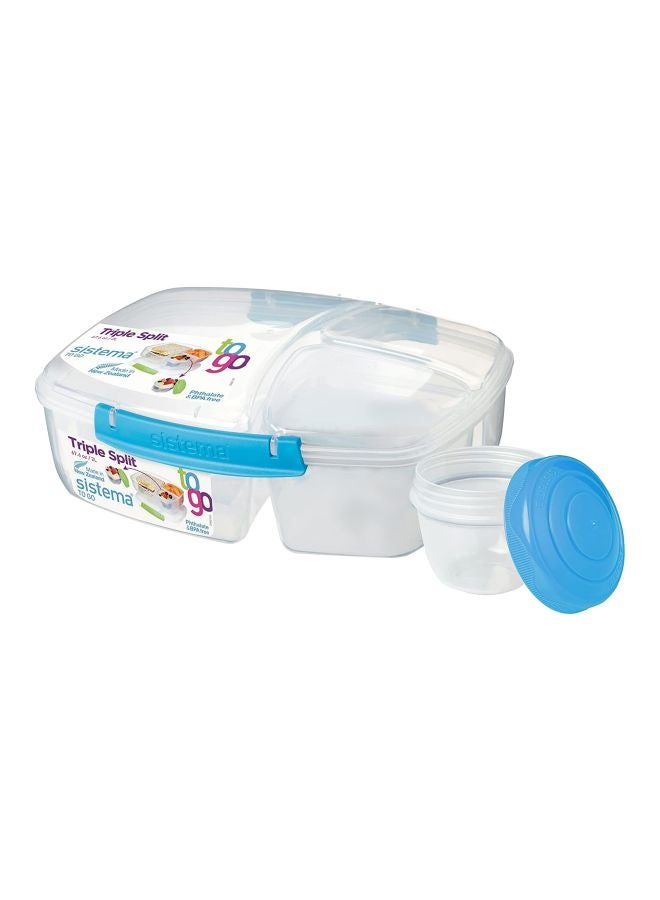 sistema - Yogurt Pot To Go Food Storage With Triple Split Multicolour 2 LitreLiters - Image 1