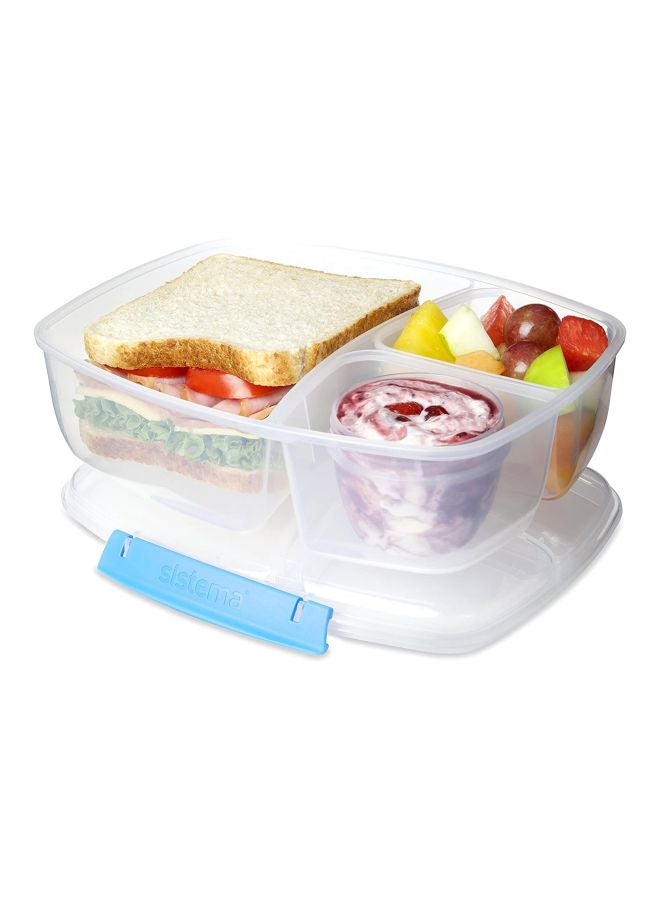 Yogurt Pot To Go Food Storage With Triple Split Multicolour 2 LitreLiters - v1603961949/N19558788A_3