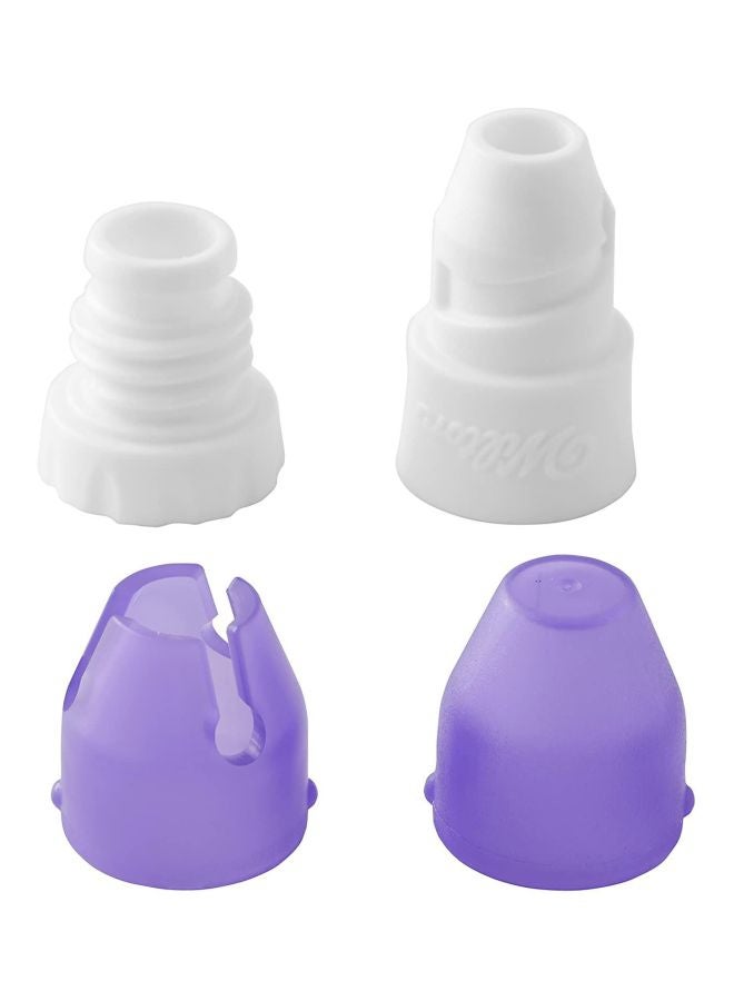 ويلتون مجموعة موصل تيار للتوصيل السريع من 4 قطع أبيض/أرجواني - Image 3