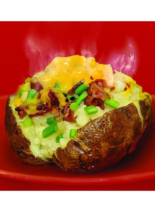 AS SEEN ON TV Potato Express Microwave Potato Cooker Red 11x8.5x0.75inch  - Image 4