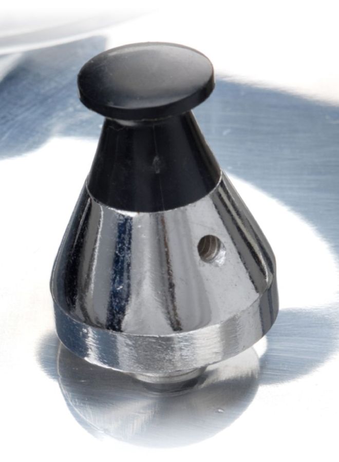 BASURRAH Aluminium Pressure Cooker 9L Silver/Black 9Liters - Image 3