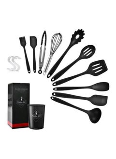 TD HOME 10-Piece Non-Stick Kitchen Utensil Set Black  - Image 2